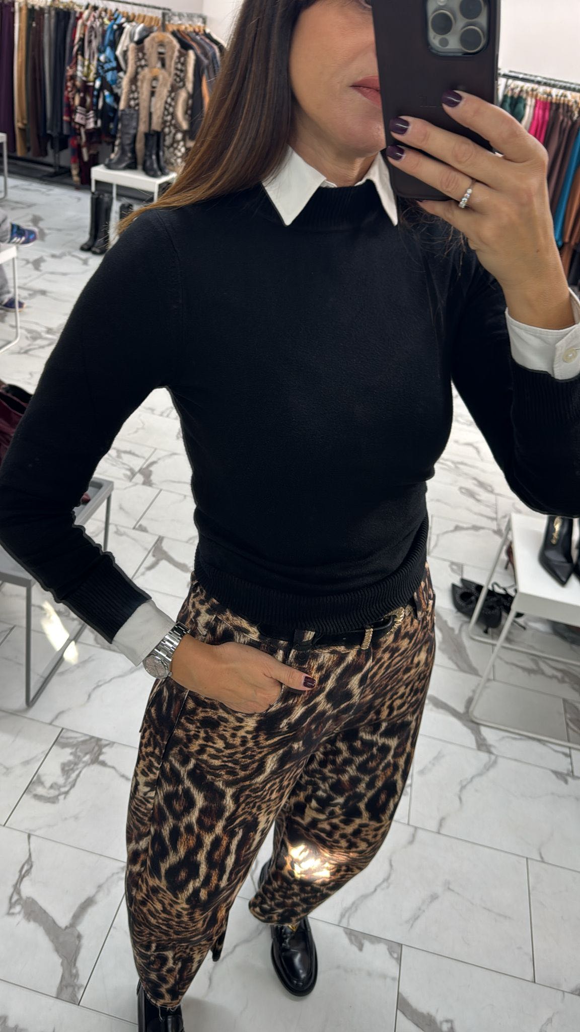 LUPETTO BASIC VISCOSA NERO