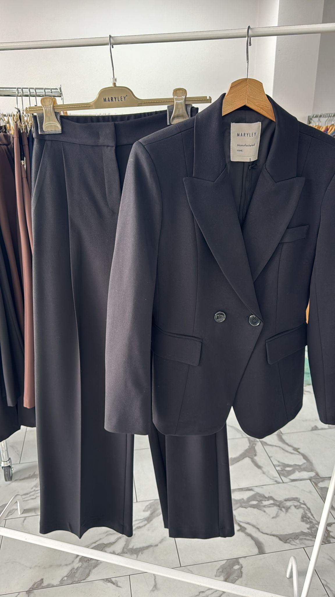 PANTALONE PALAZZO PUNTO MILANO NERO