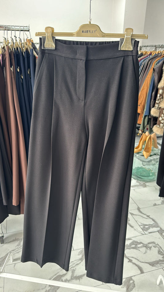 PANTALONE PALAZZO PUNTO MILANO NERO