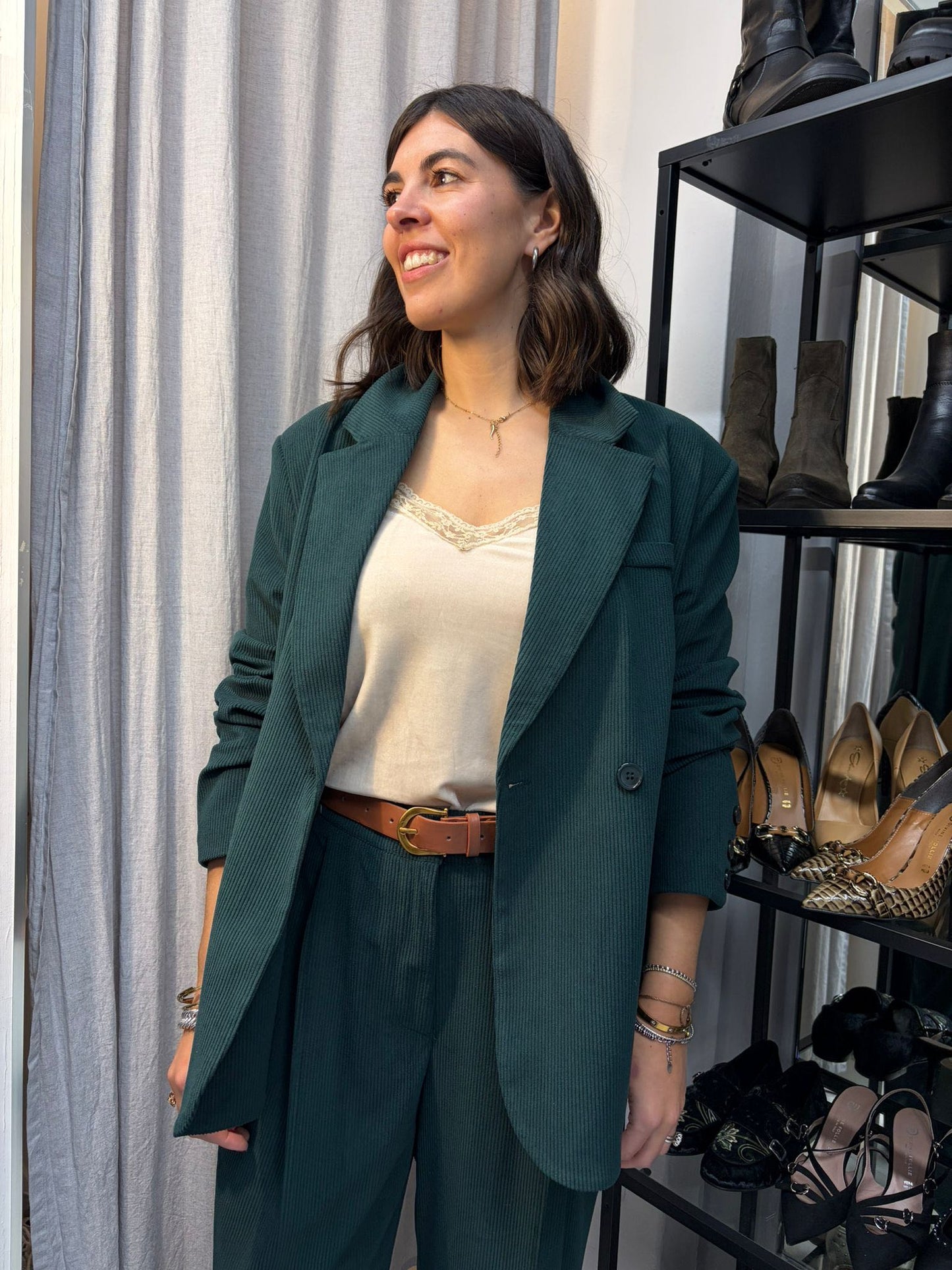 GIACCA DOPPIO PETTO VELLUTO COSTA VERDE