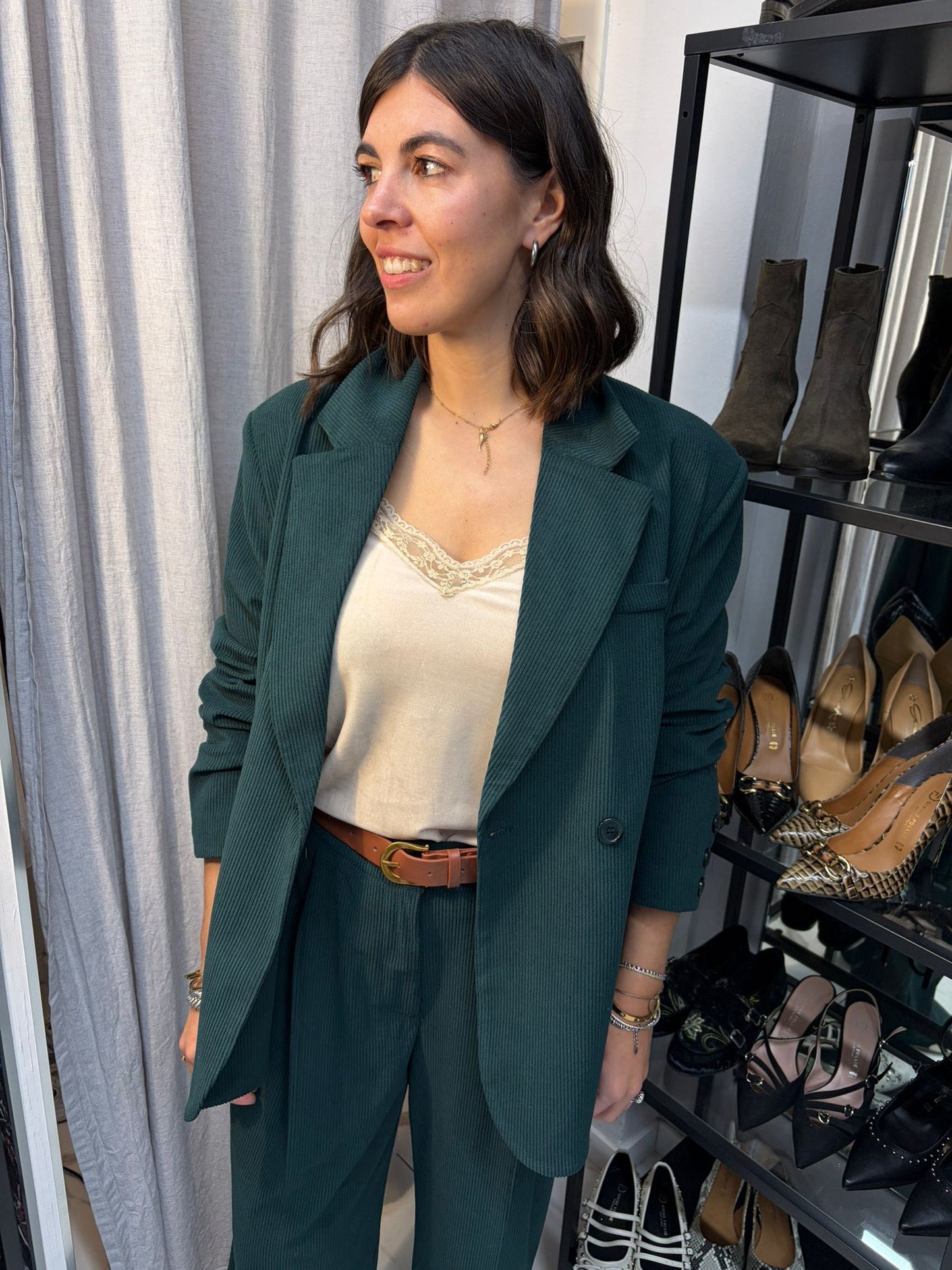 GIACCA DOPPIO PETTO VELLUTO COSTA VERDE