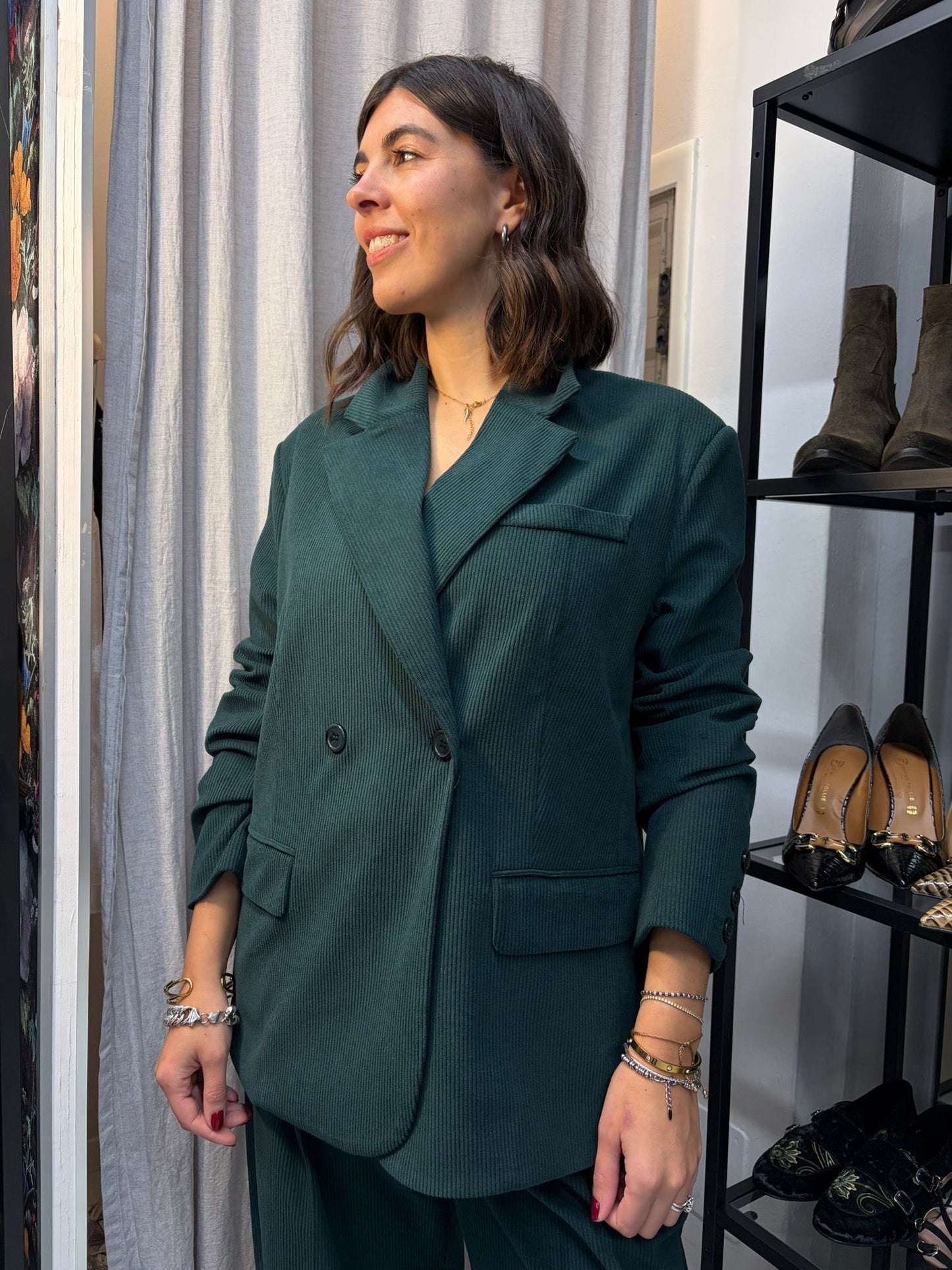 GIACCA DOPPIO PETTO VELLUTO COSTA VERDE