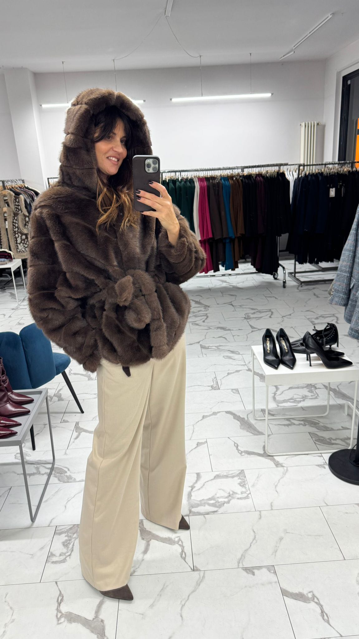 PANTALONE FLANELLA BURRO