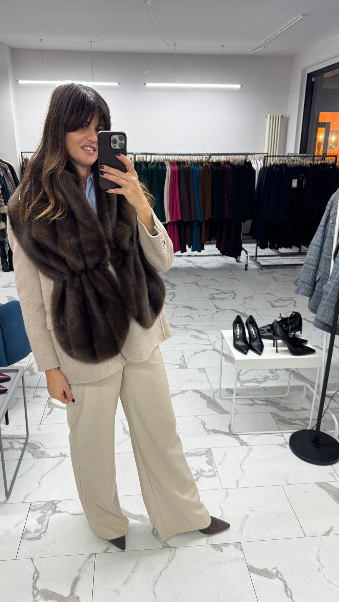 PANTALONE FLANELLA BURRO