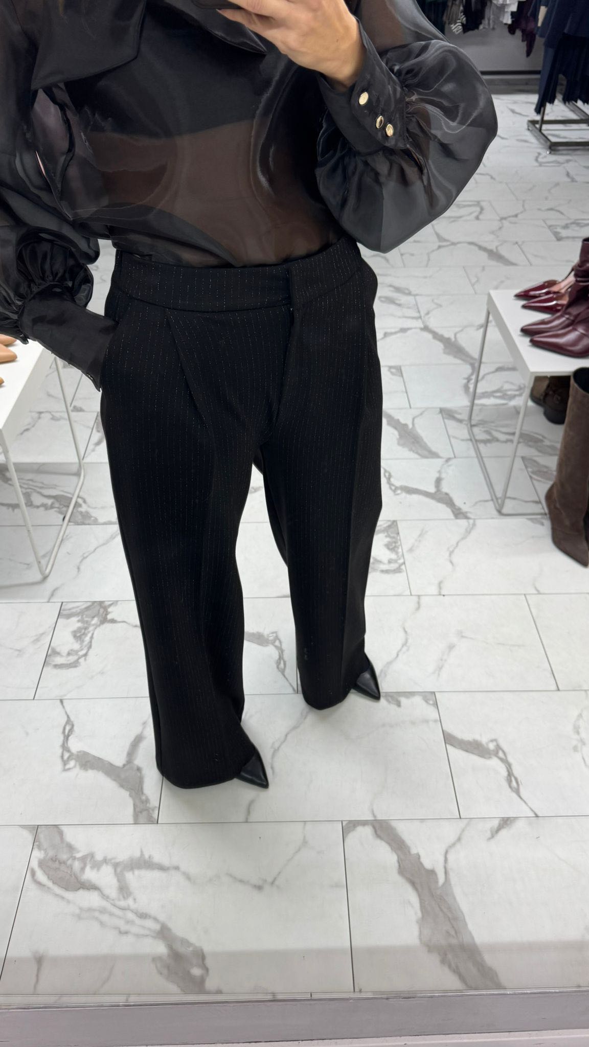 PANTALONE GESSATO PUNTO MILANO