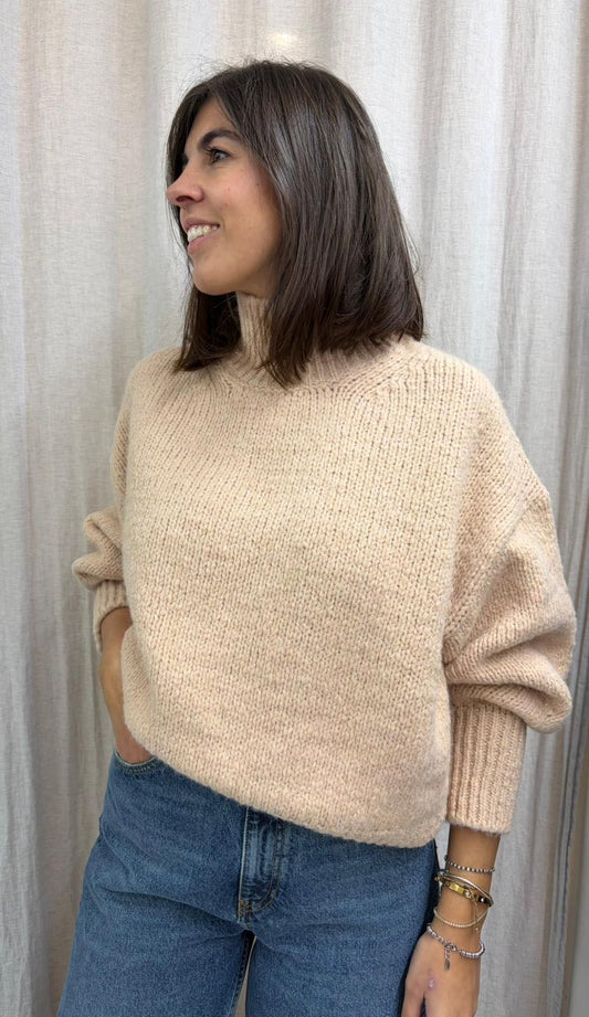 MAGLIONE MISTO LANA COLLO ALTO CIPRIA