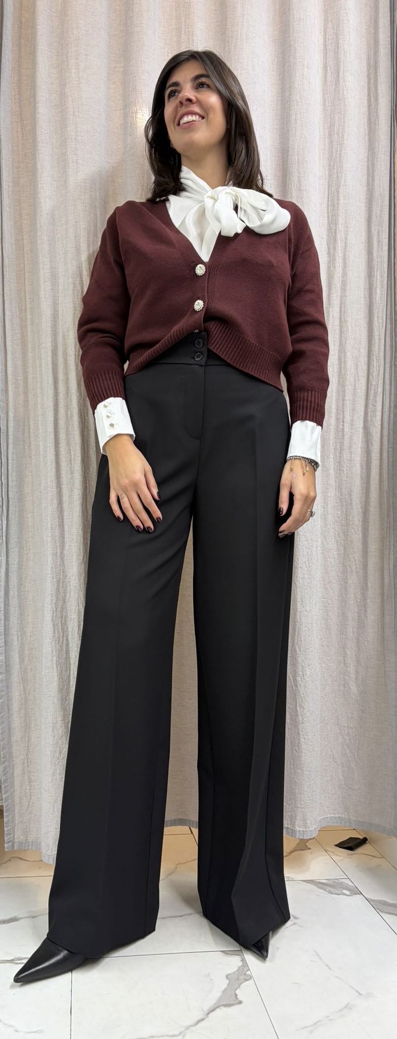 CARDIGAN BOTTONE GIOIELLO VINACCIA