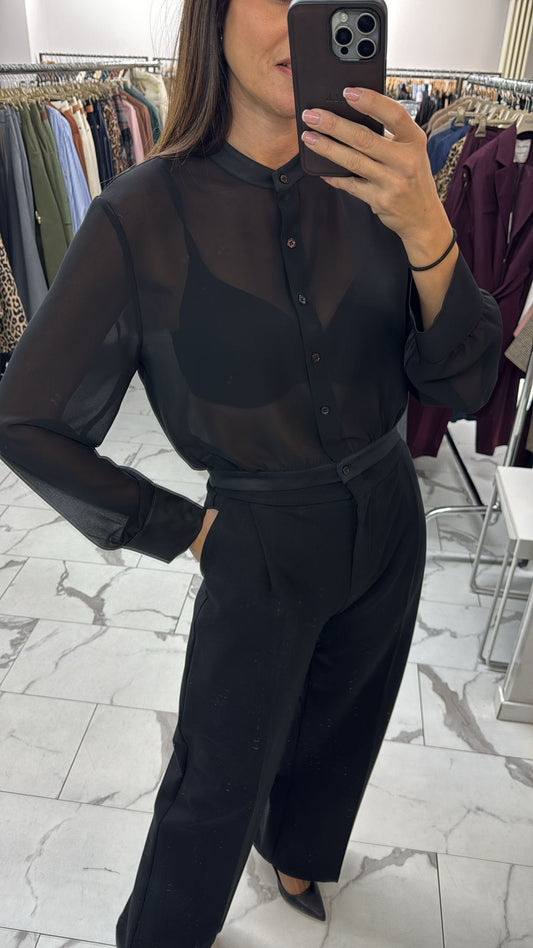 CAMICIA COREANA NERA