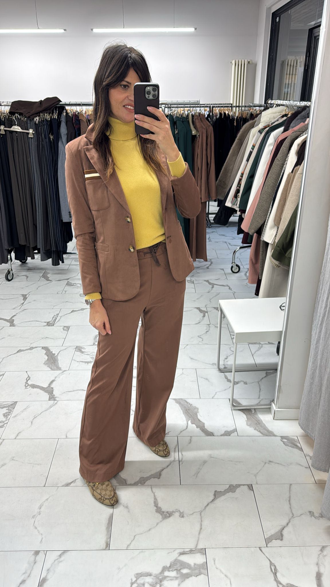 GIACCA ECO RENNA CUOIO