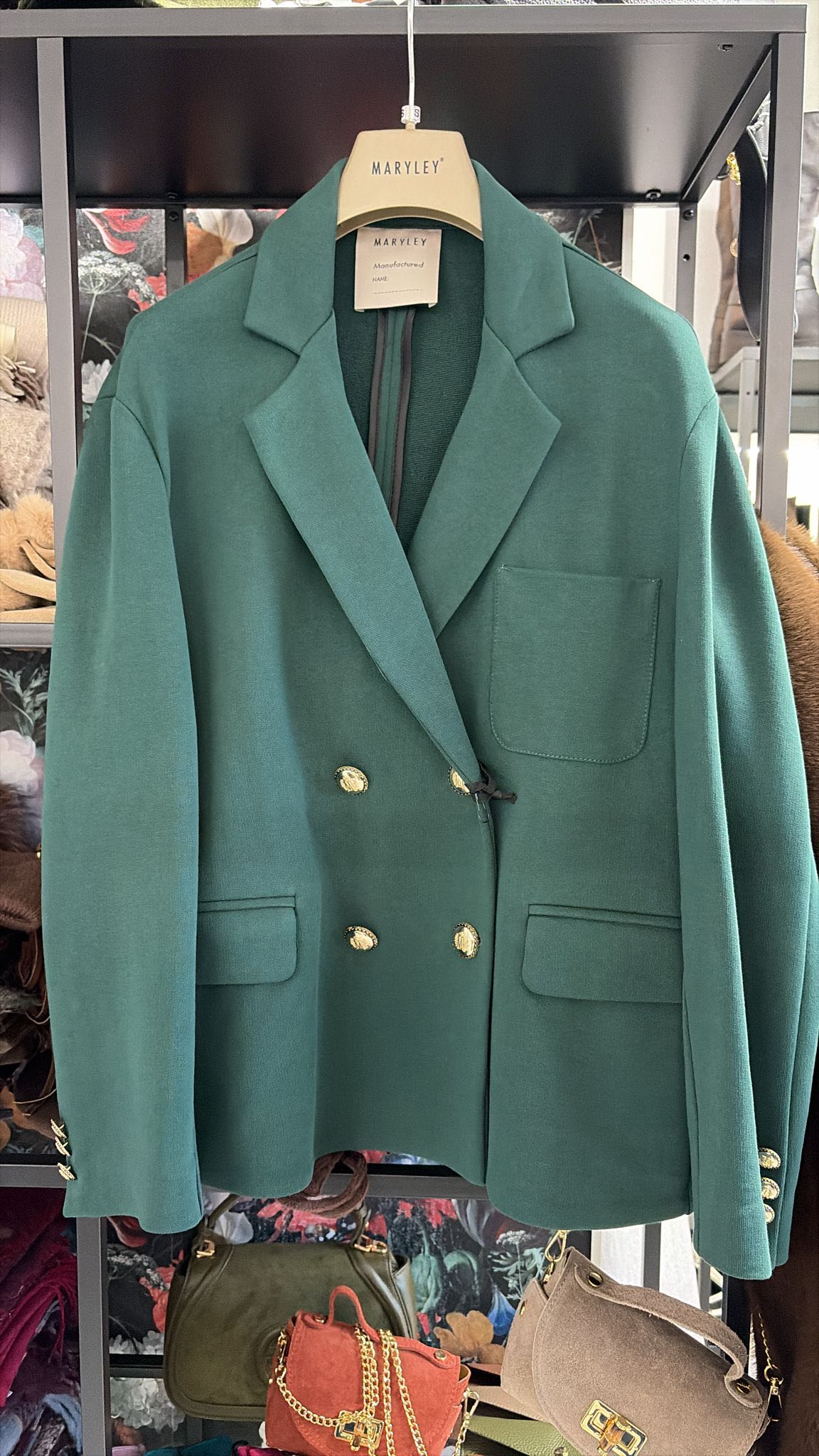 GIACCA IN FELPA DOPPIOPETTO VERDE