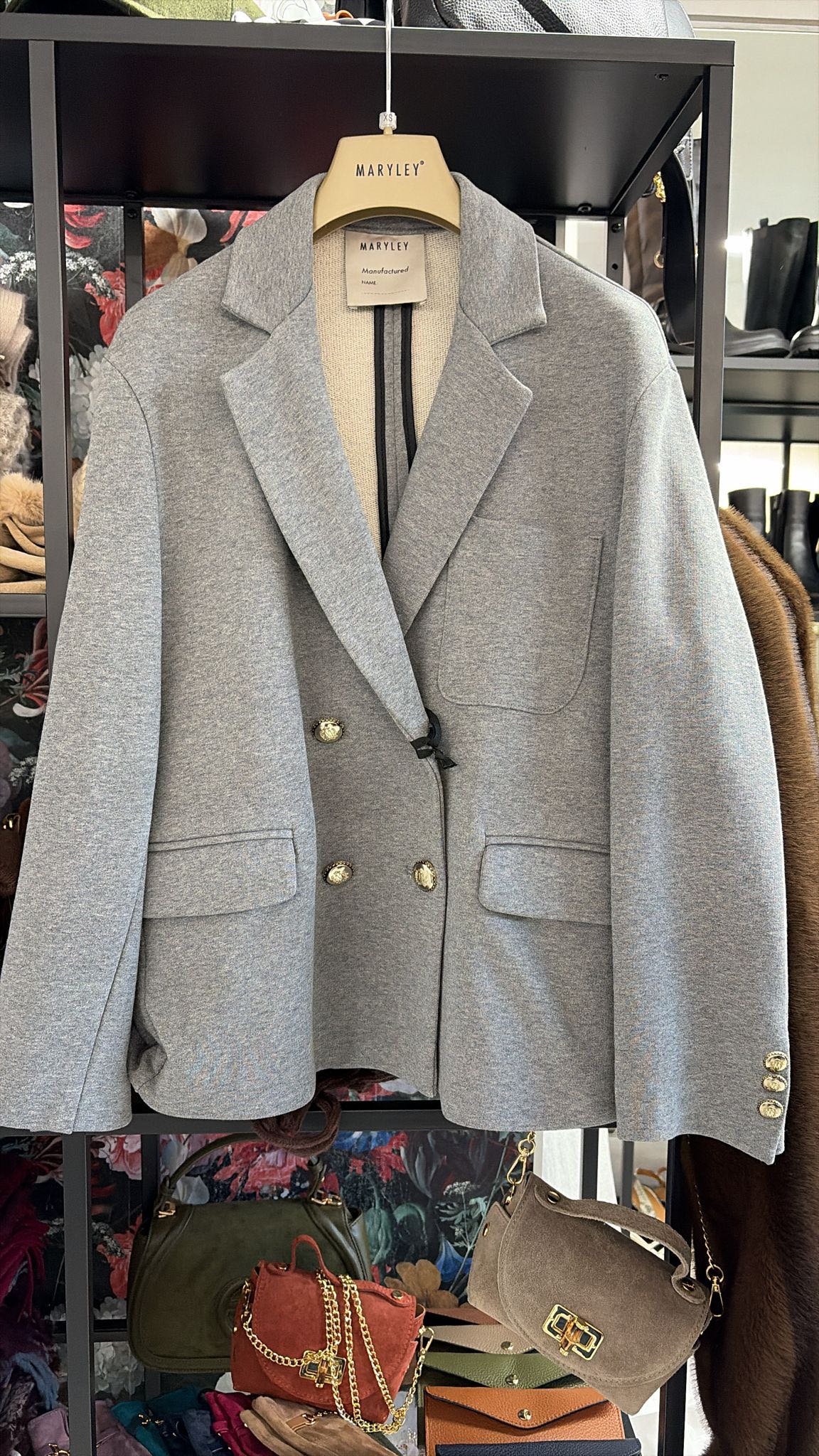 GIACCA IN FELPA DOPPIOPETTO GRIGIA