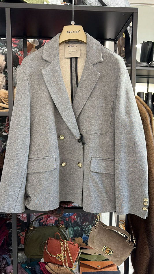 GIACCA IN FELPA DOPPIOPETTO GRIGIA