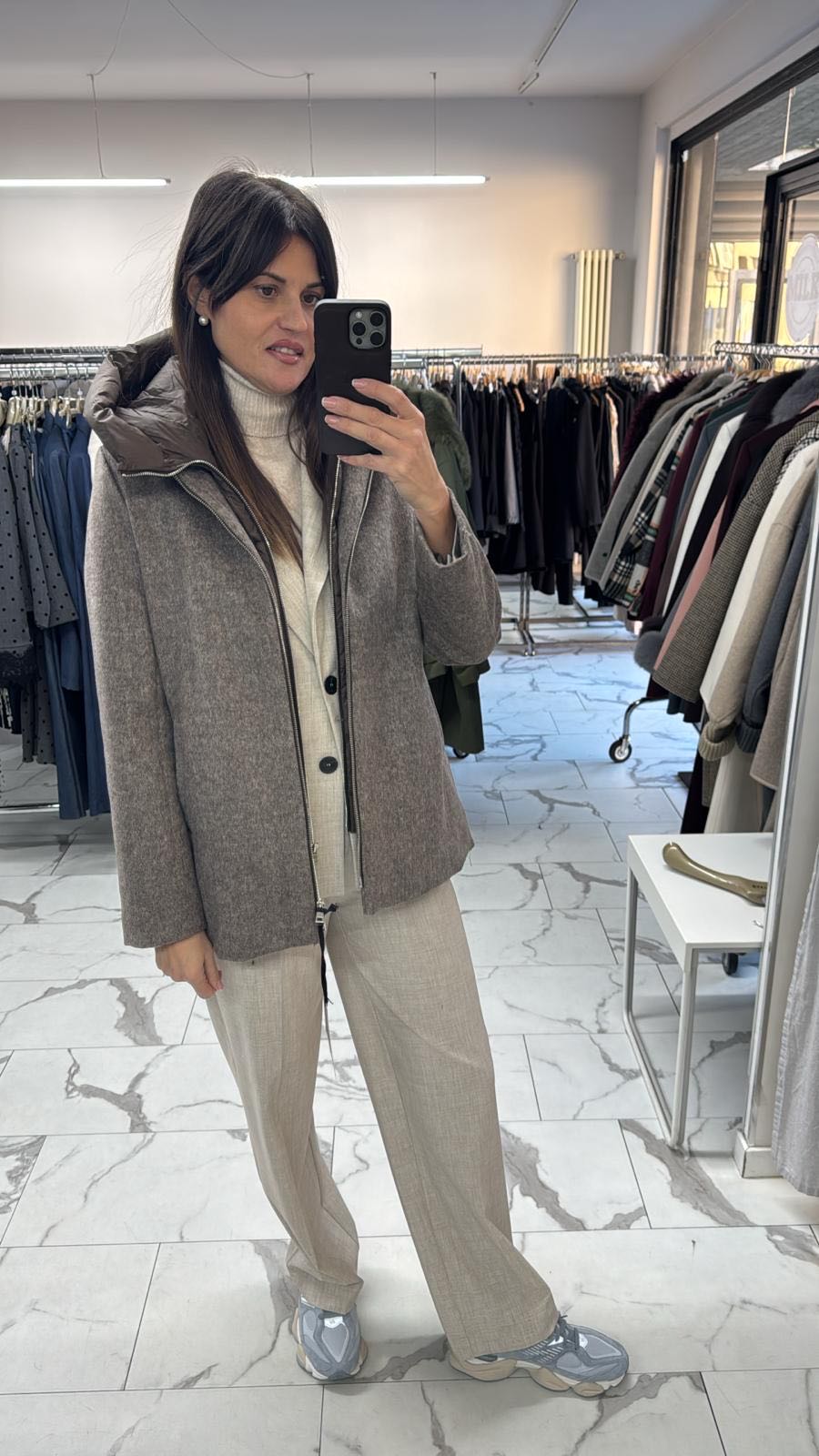 CAPPOTTO PIUMINO TORTORA