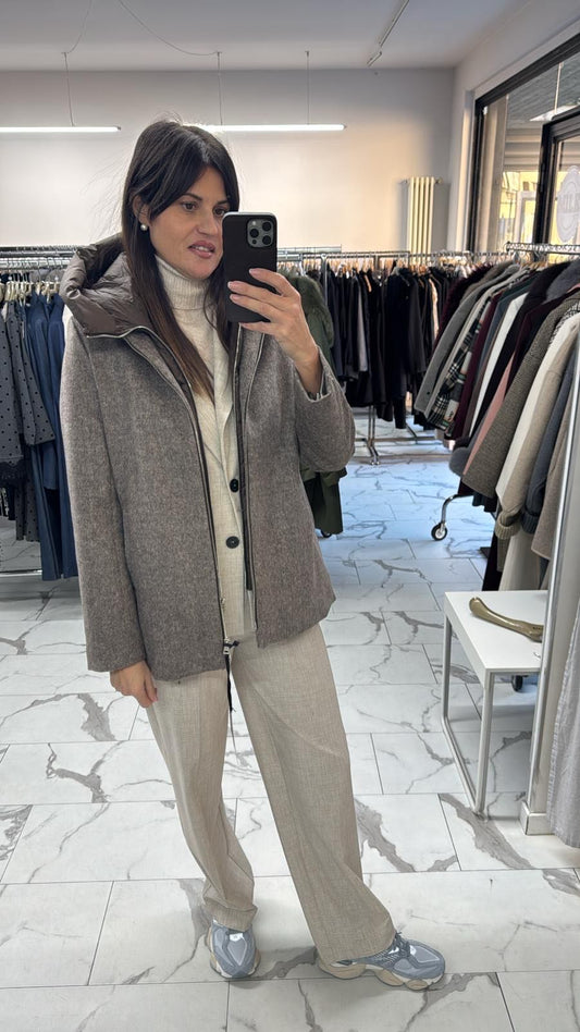 CAPPOTTO PIUMINO TORTORA