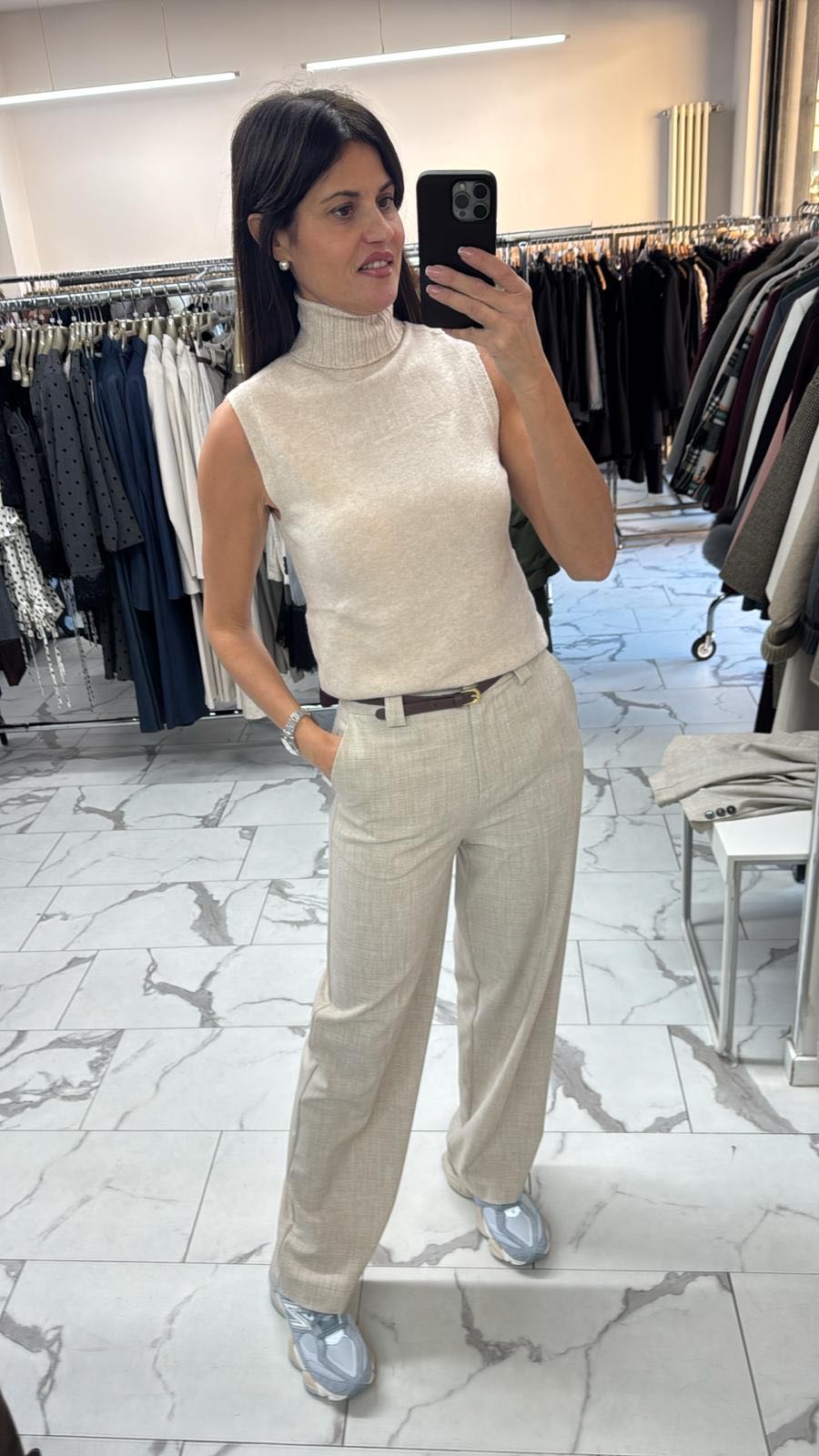 GILET DOLCEVITA SABBIA