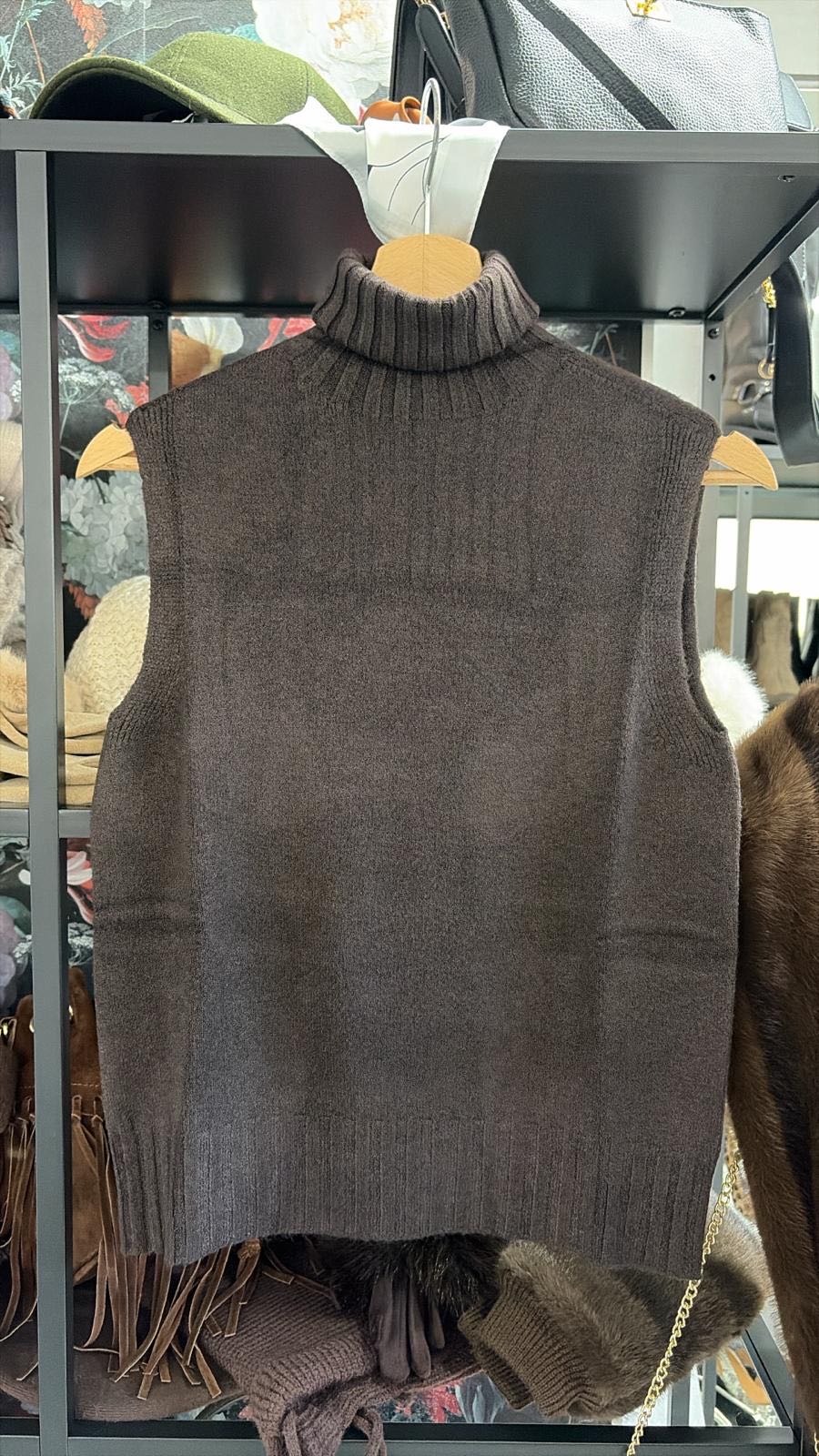 GILET DOLCEVITA CIOCCOLATO