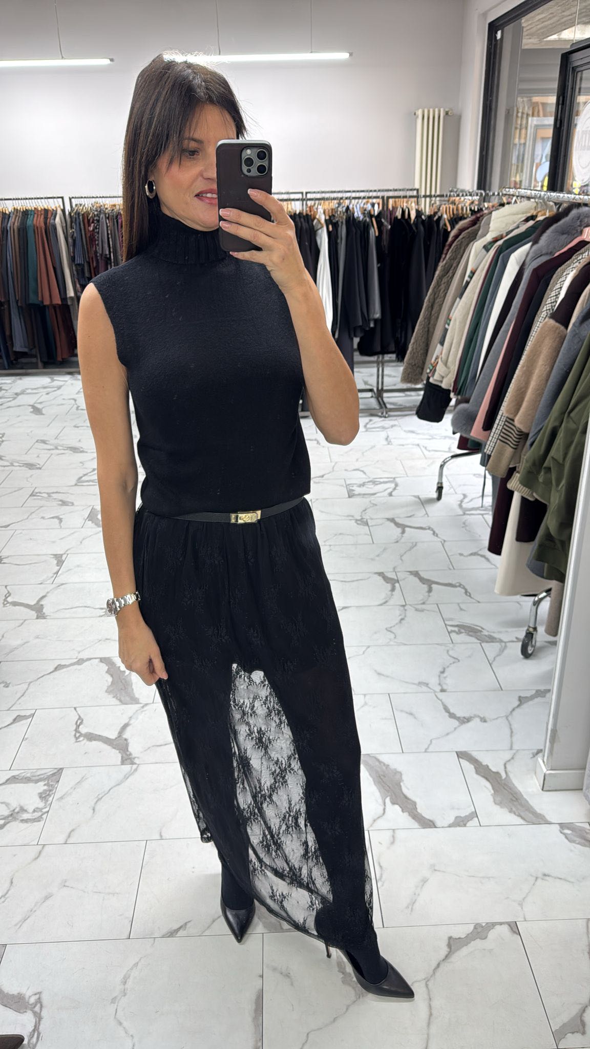 GILET DOLCEVITA NERO