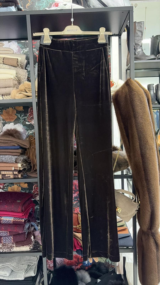 PANTALONE PALAZZO CINIGLIA CIOCCOLATO