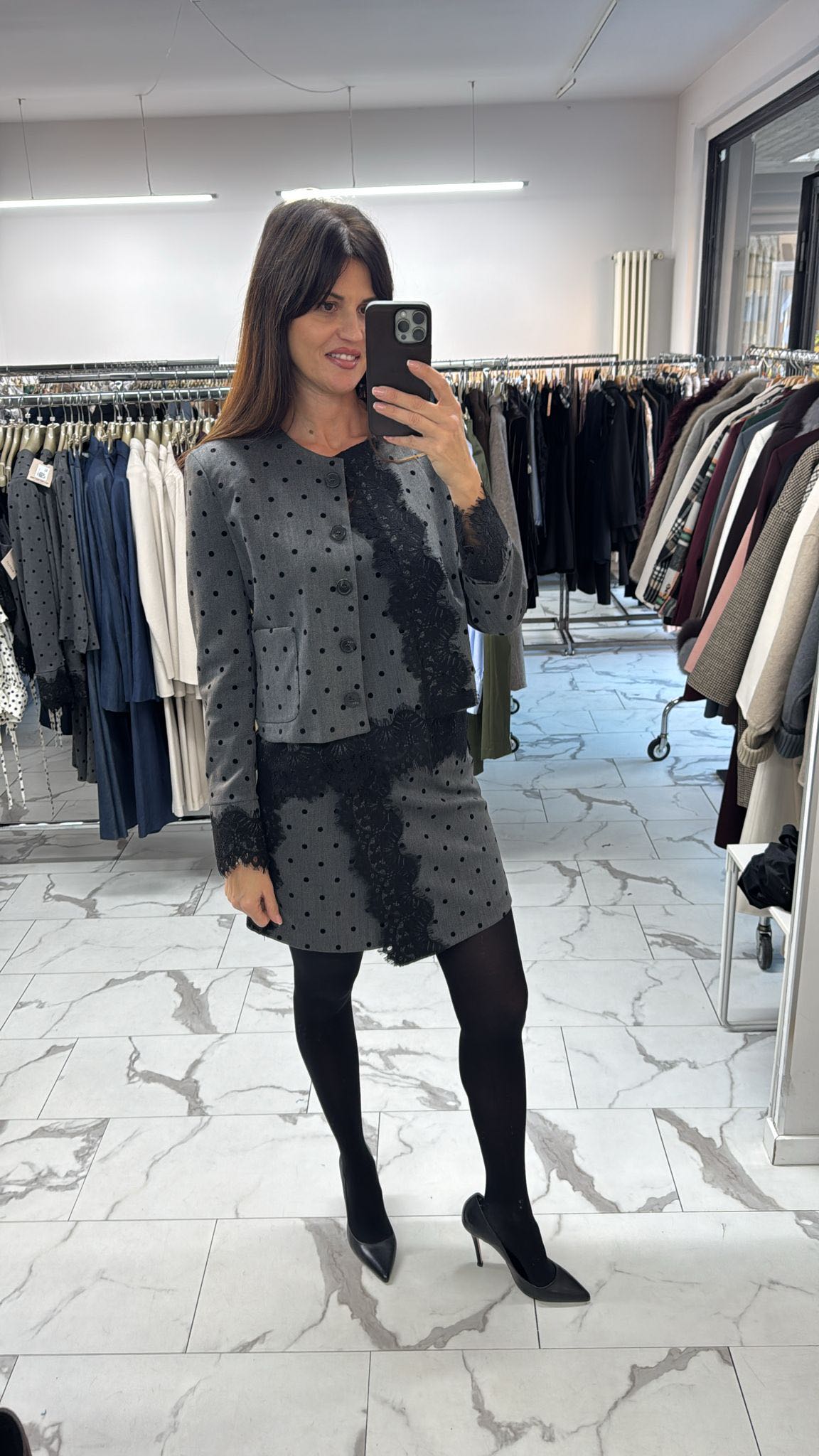 GIACCA POIS CON PIZZO