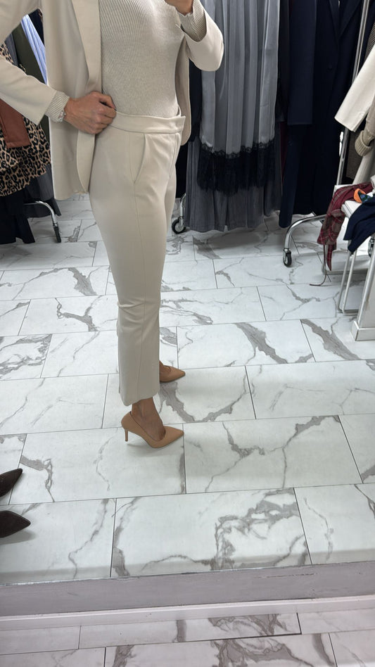 PANTALONE TROMBETTA PUNTO MILANO BURRO