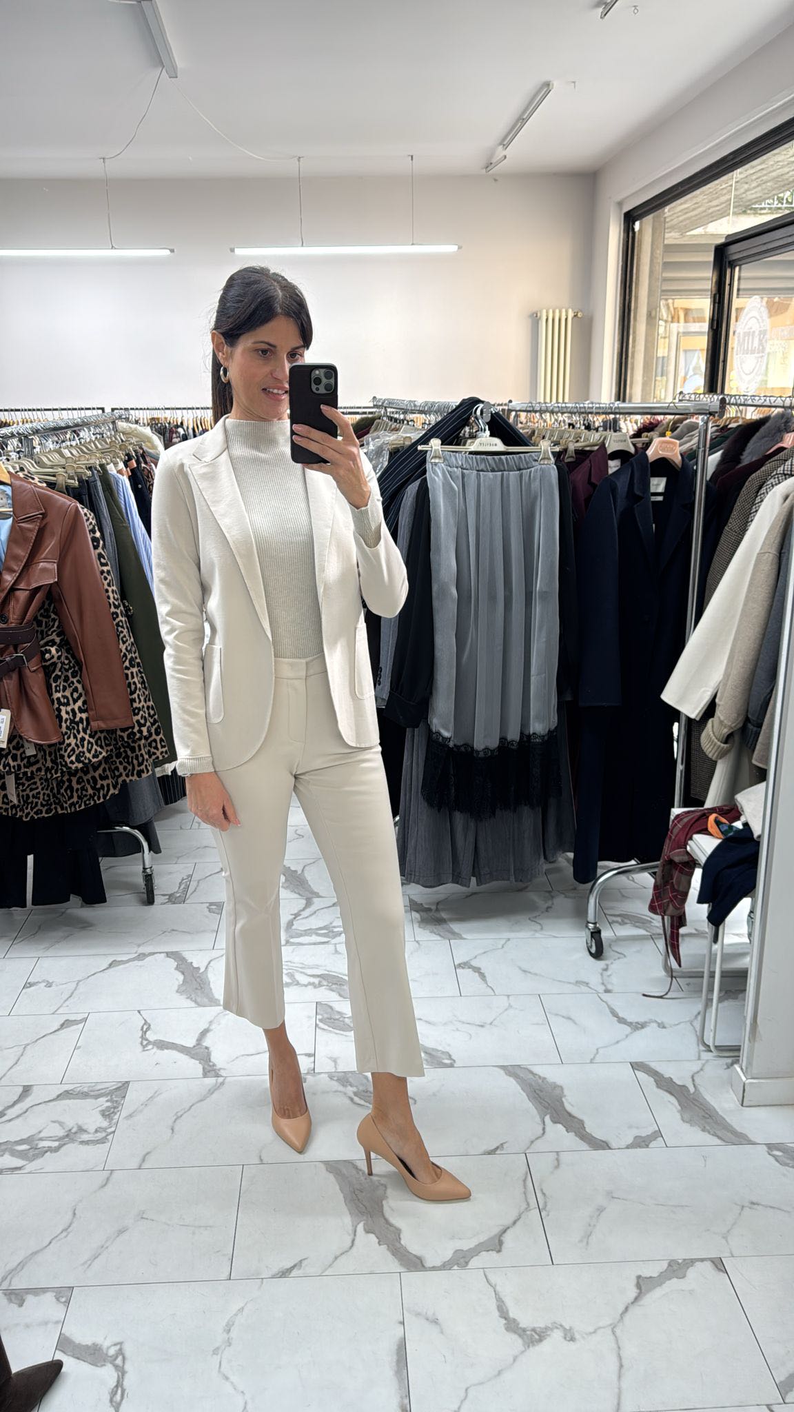 PANTALONE TROMBETTA PUNTO MILANO BURRO