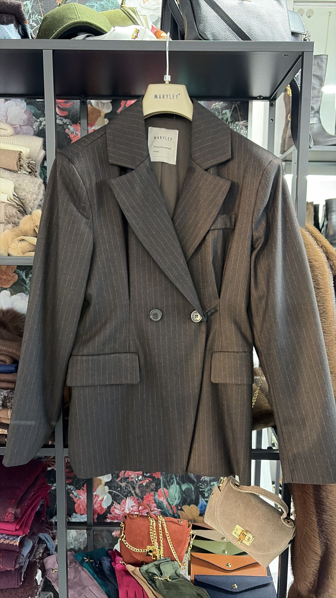 GIACCA AVVITATA GESSATA CIOCCOLATO