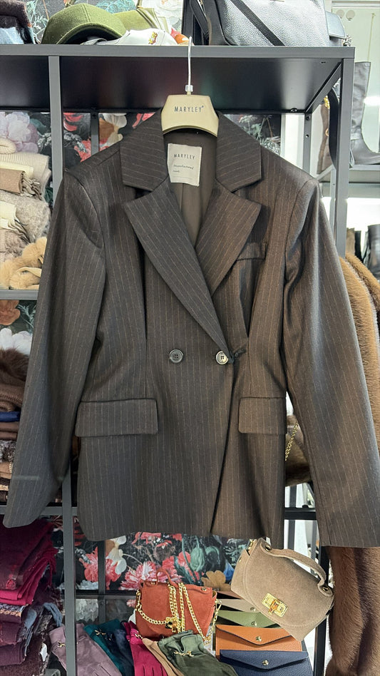 GIACCA AVVITATA GESSATA CIOCCOLATO