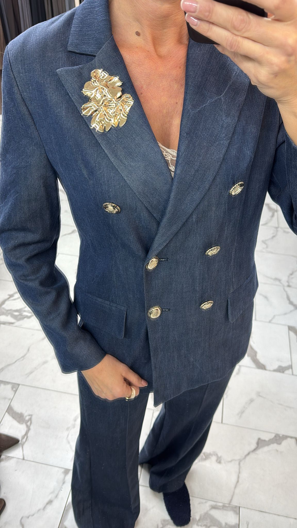 GIACCA JEANS DOPPIOPETTO SPILLA BLU