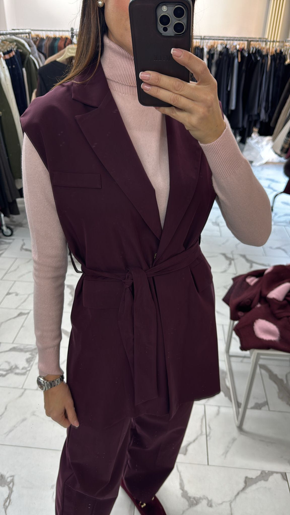 GIACCA SMANICATA VINACCIA