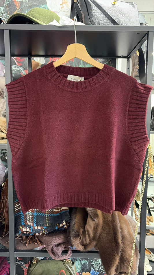 GILET OVETTO BORDEAUX