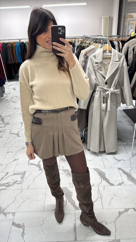 GONNA PIEDE POULE INSERTO ECOPELLE