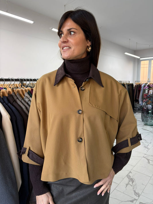 TRENCH CORTO SABBIA