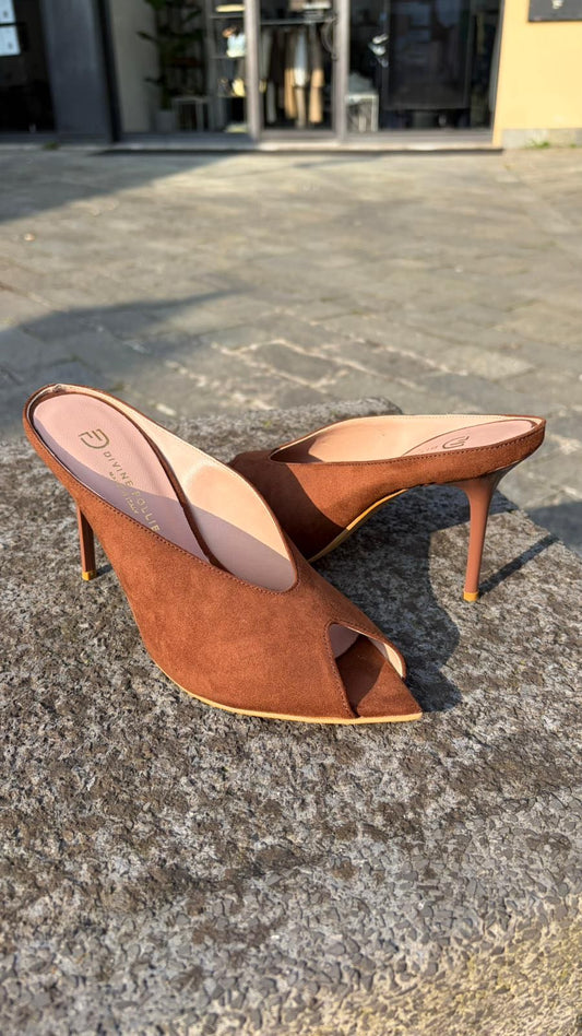 MULE CAMOSCIO CUOIO