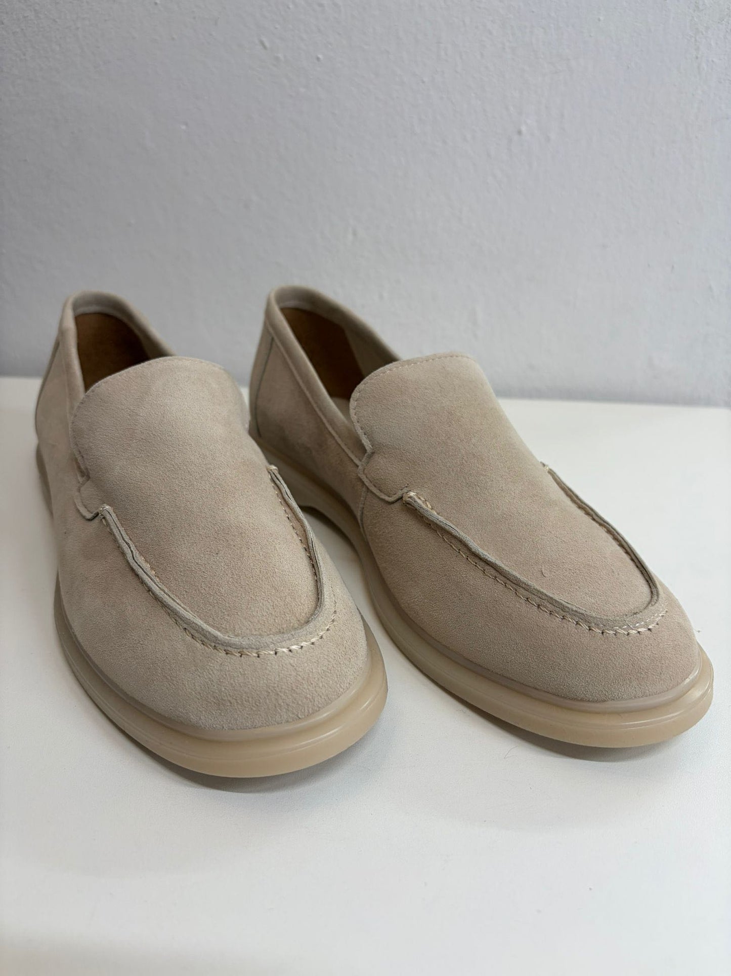 MOCASSINO CAMOSCIO SABBIA