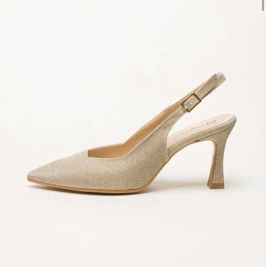 SLINGBACK SCOLLO QUADRO TESSUTO GAGLIARDO