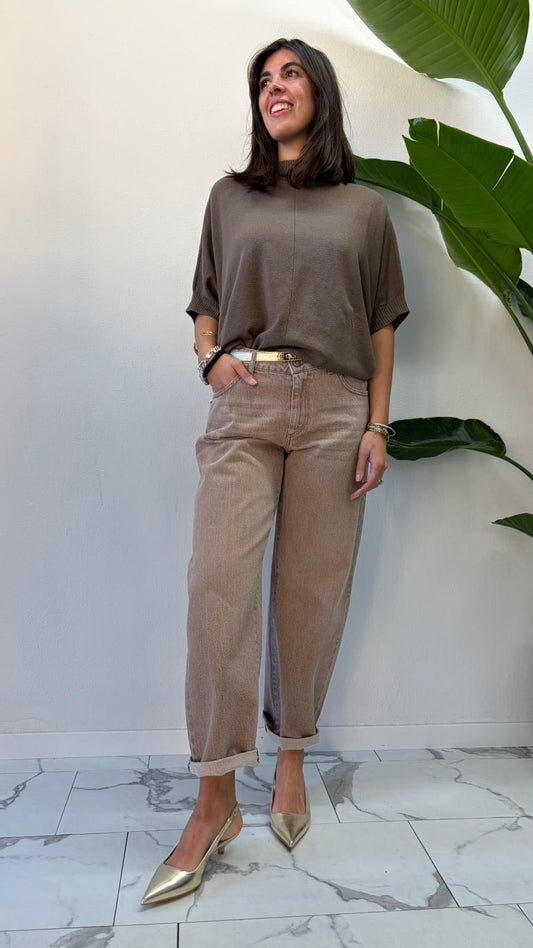 JEANS BALOON SLAVATO BEIGE