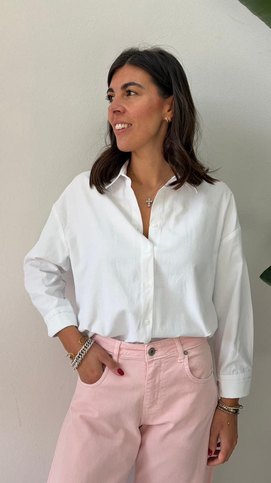 CAMICIA OXFORD OVER BIANCA