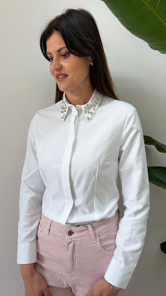 CAMICIA OXFORD CASTONI BIANCA
