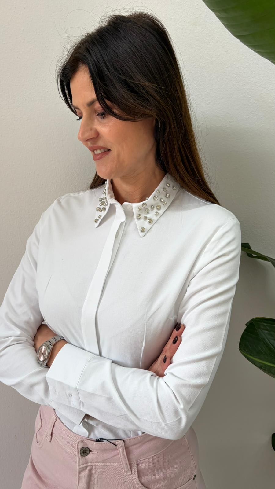 CAMICIA OXFORD CASTONI BIANCA
