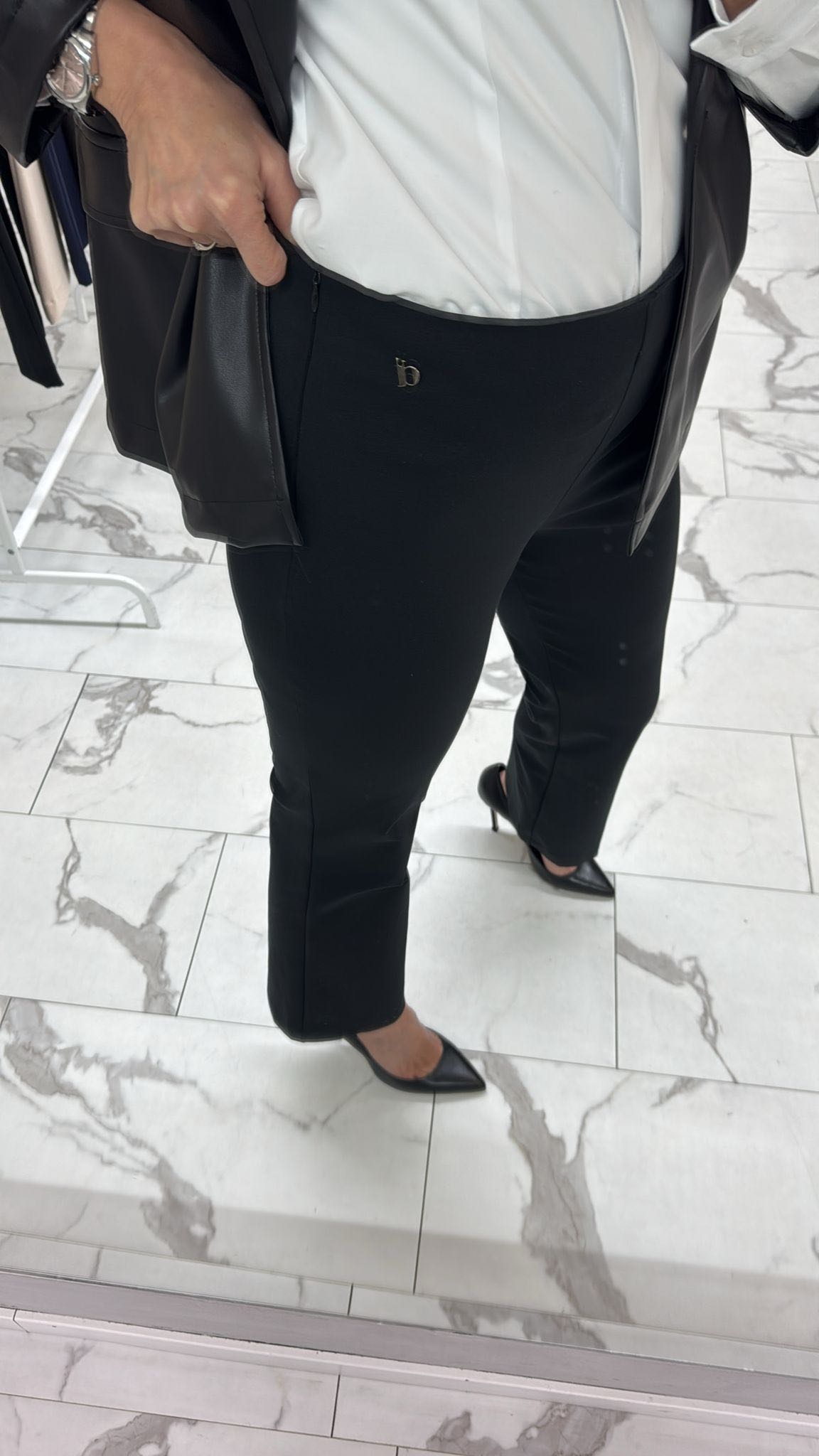 PANTALONE ZAMPETTA NERO