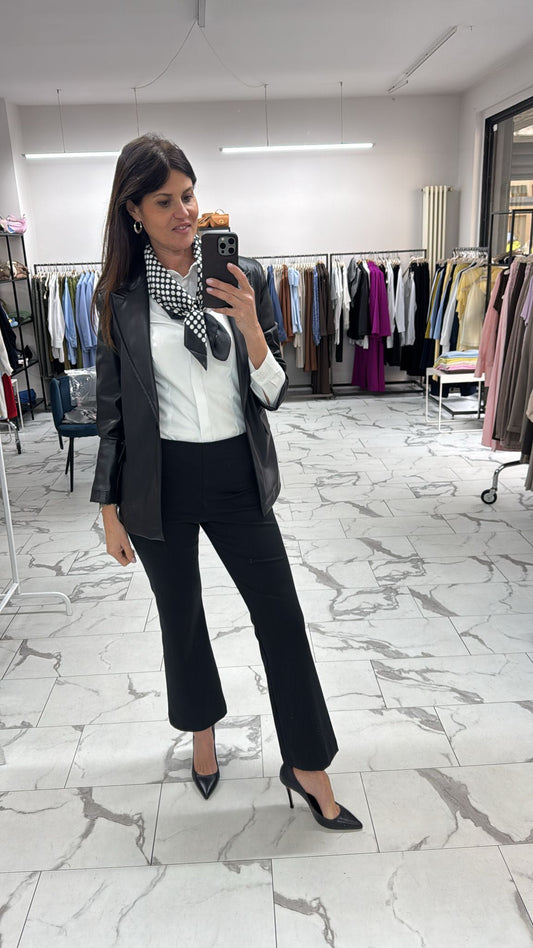 PANTALONE ZAMPETTA NERO