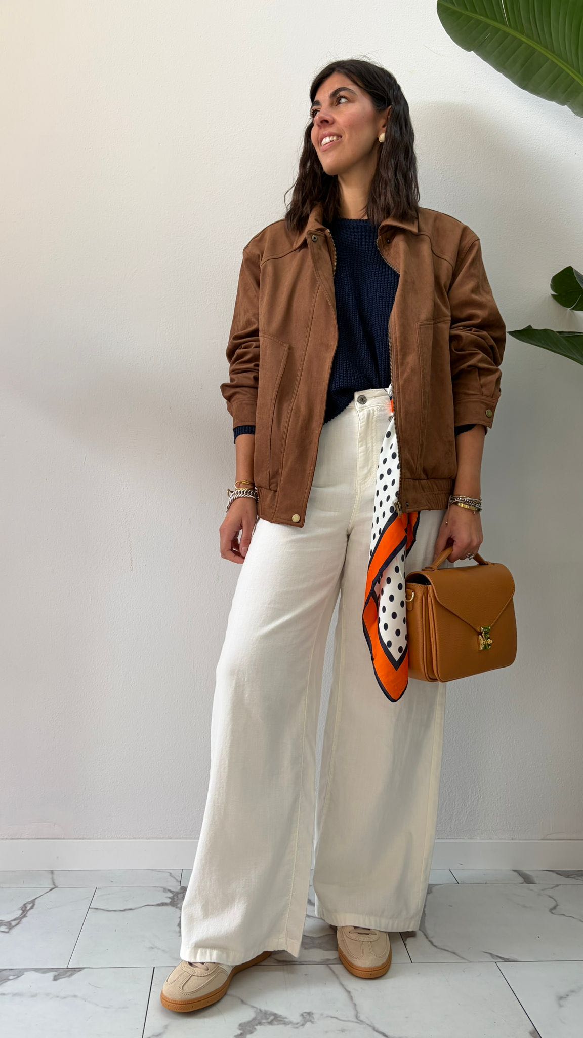 JEANS PALAZZO BURRO