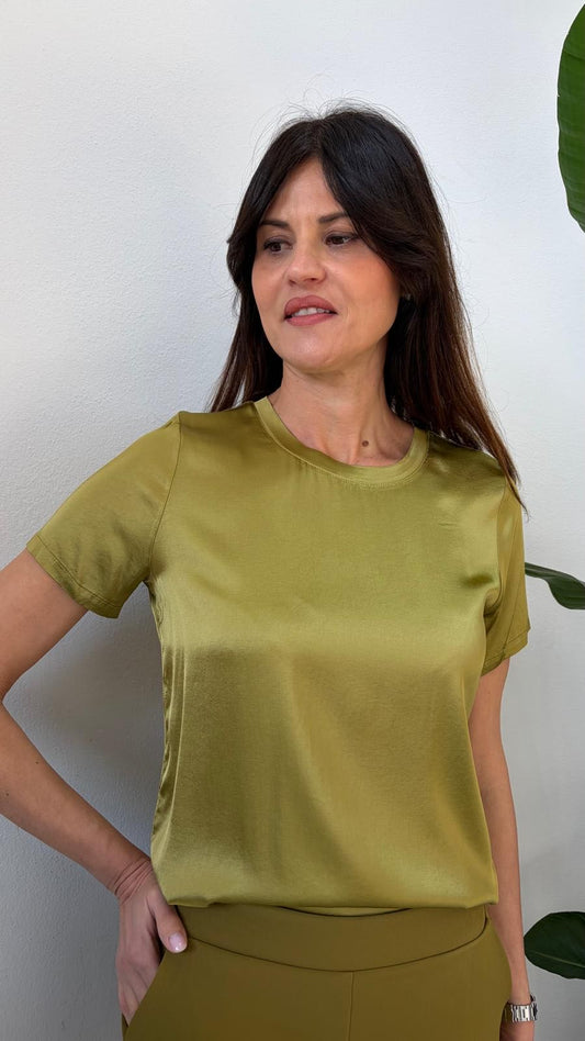 T-SHIRT VISCOSA OLIO