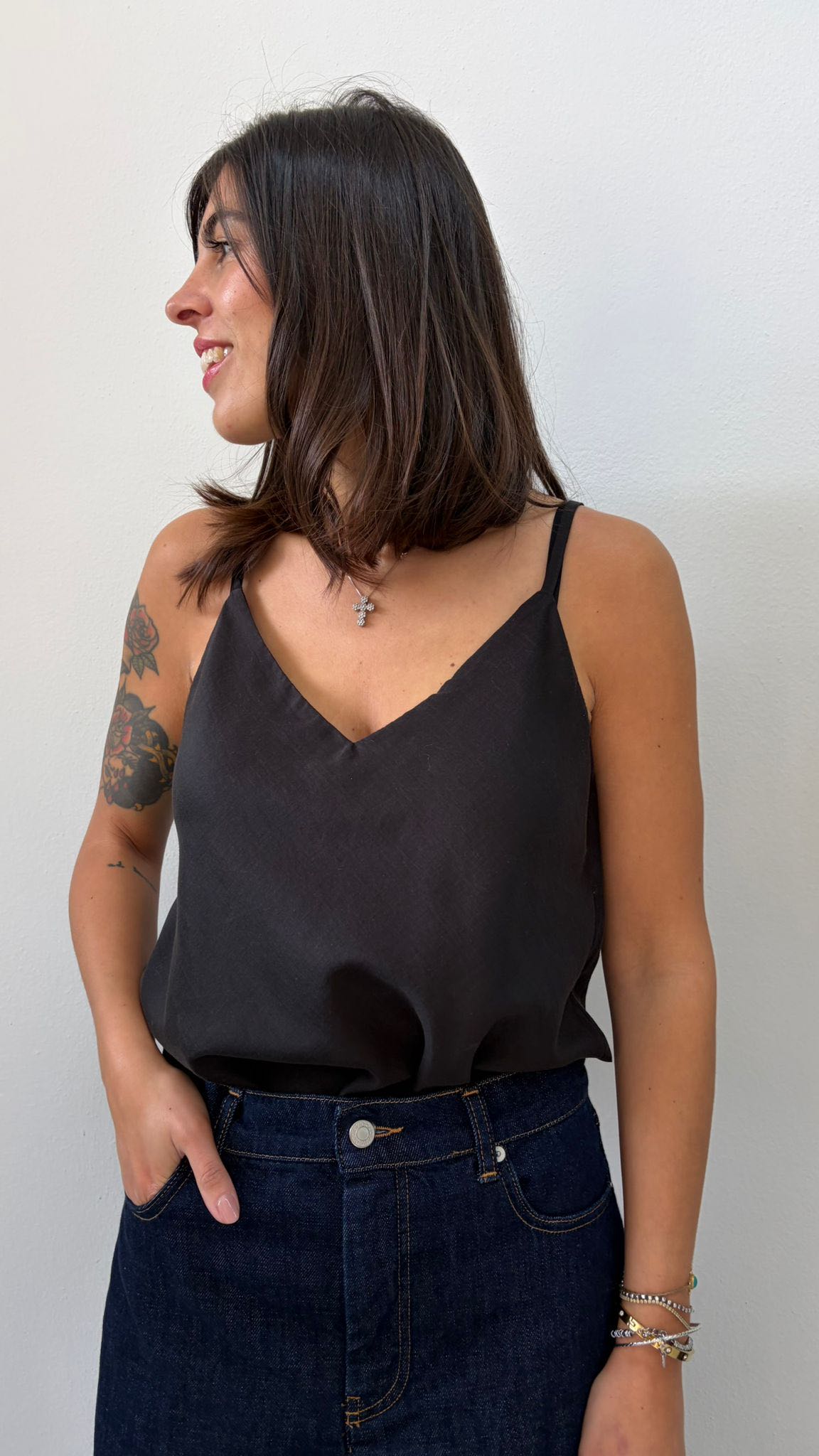 CANOTTA SPALLINO NERA