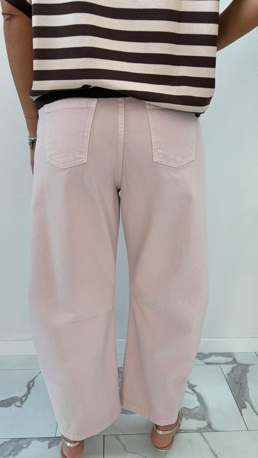 JEANS BARREL ROSA