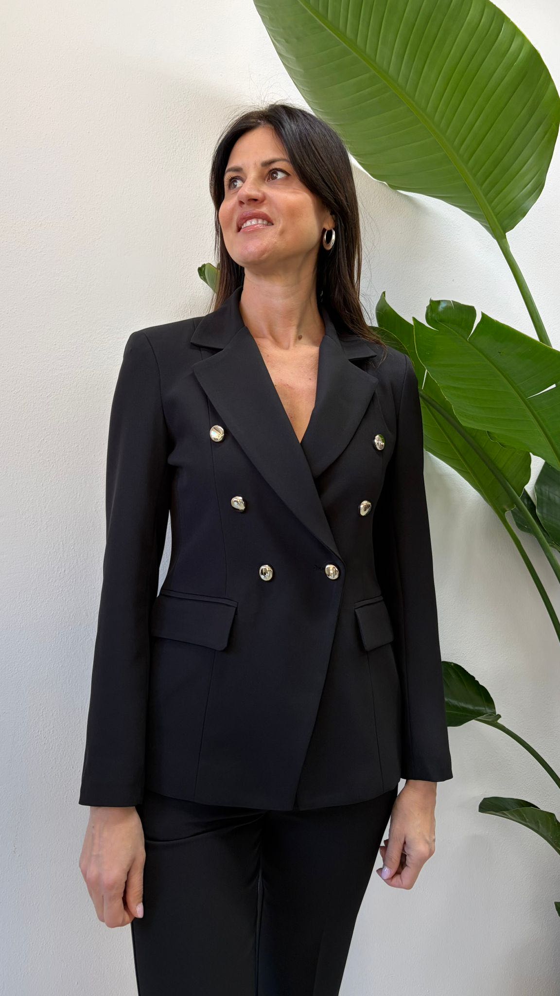 GIACCA TULIPANO NERA