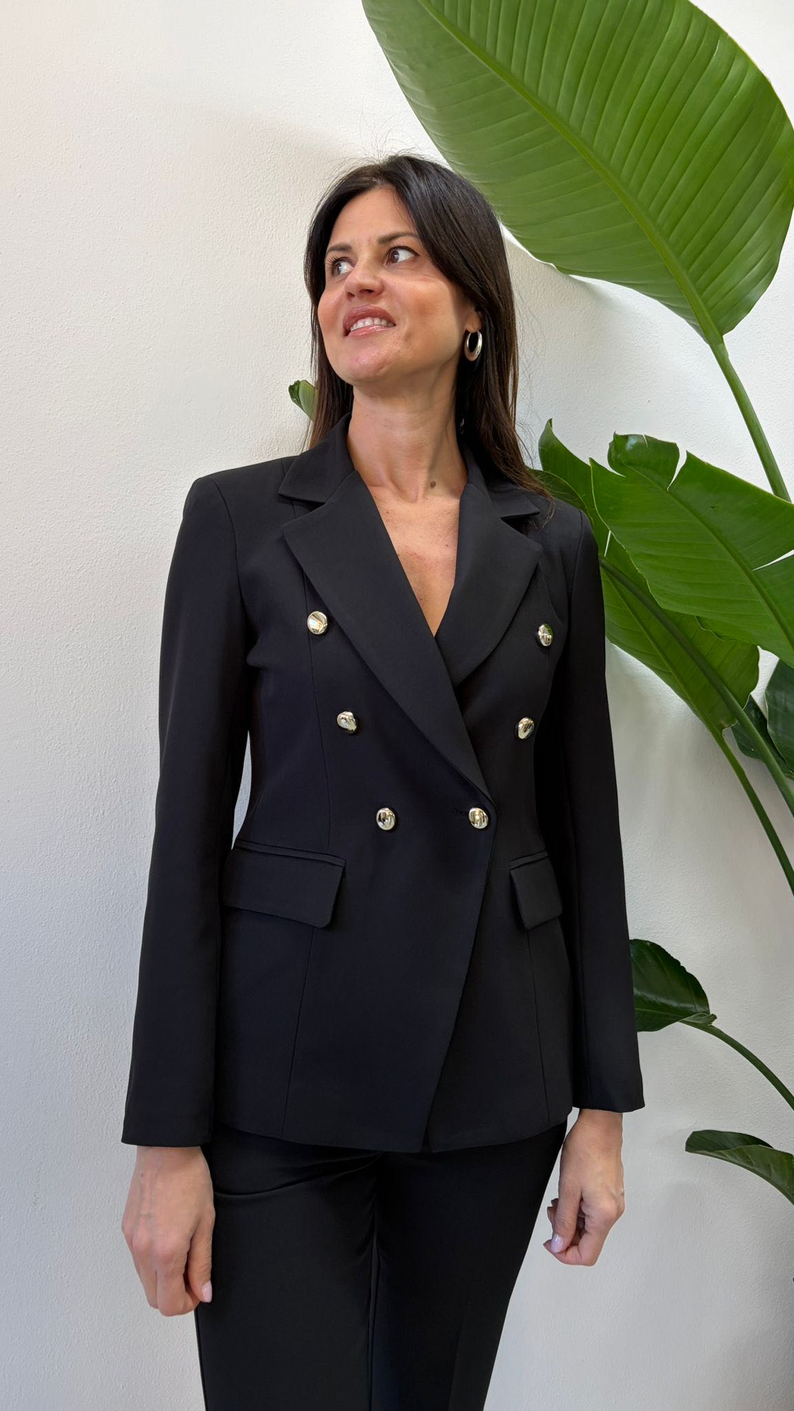 GIACCA TULIPANO NERA