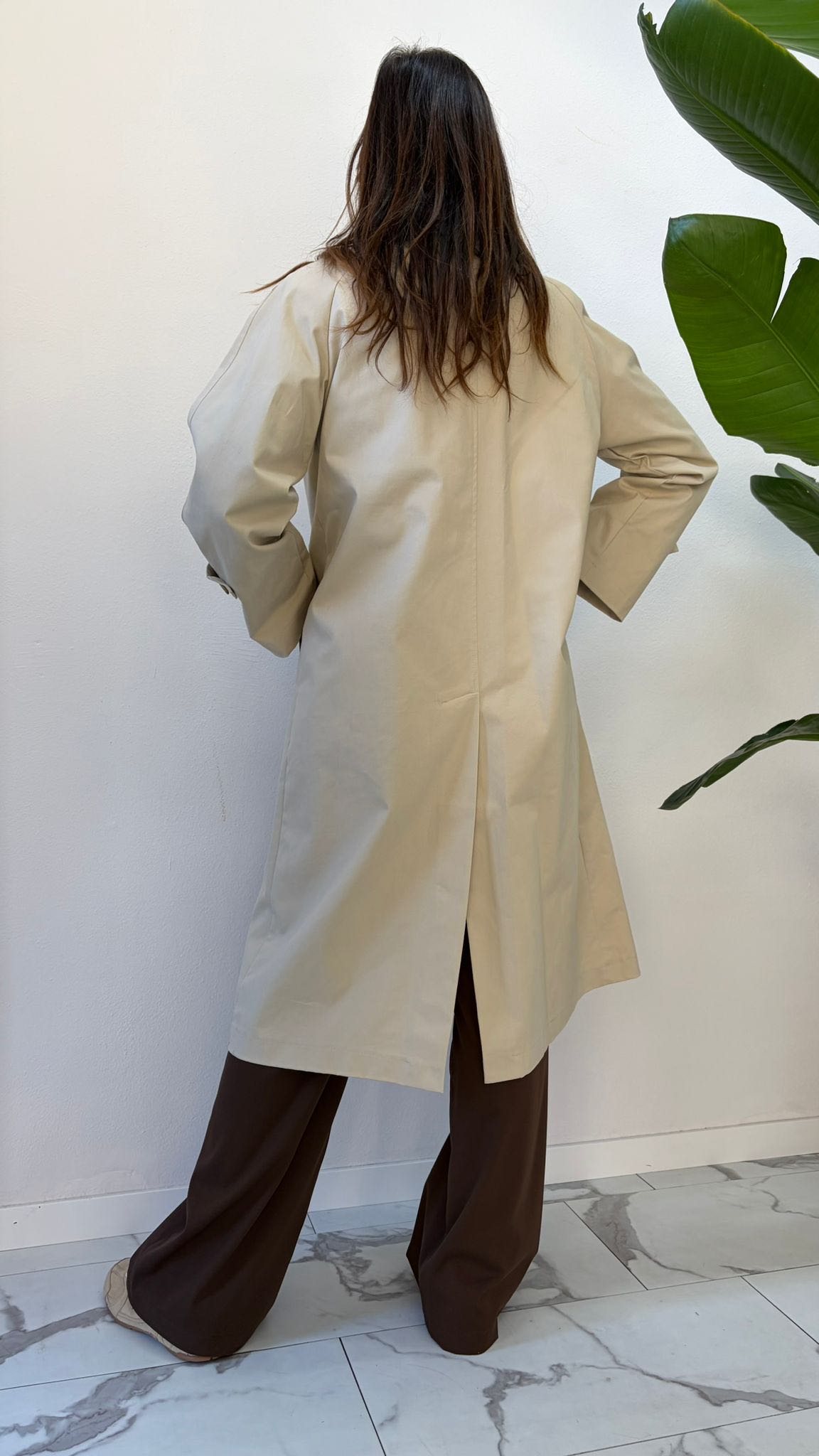 TRENCH FOULARD SABBIA