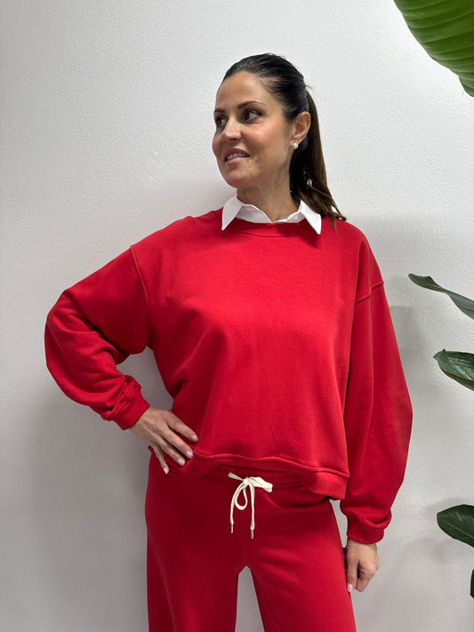 FELPA VITTORIA ROSSA