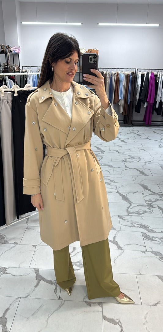 TRENCH CRISTALLI SABBIA